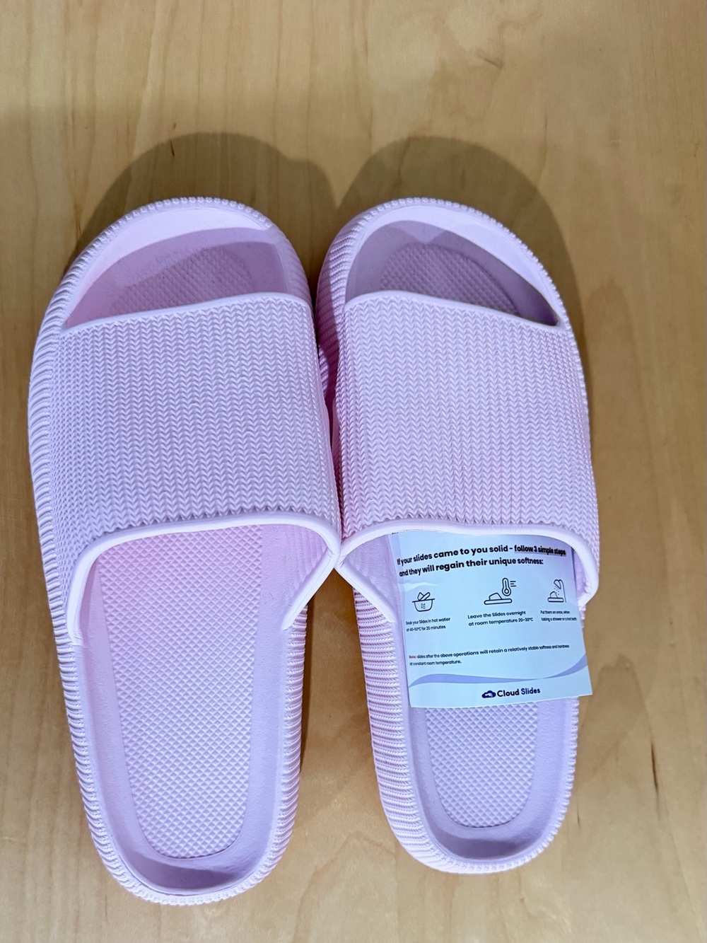 cloud island Light Pink Slide Sandals